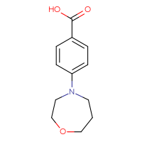 Chemical structure of 4-(1,4-oxazepan-4-yl)benzoic acid - CSSB00011783328