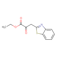 Chemical structure of ethyl 3-(1,3-benzothiazol-2-yl)-2-oxopropanoate - CSSB00017882885