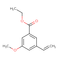 Chemical structure of ethyl 3-ethenyl-5-methoxybenzoate - CSSB02277008494