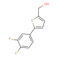 Chemical structure of [5-(3,4-difluorophenyl)thiophen-2-yl]methanol - CSSB00016851488