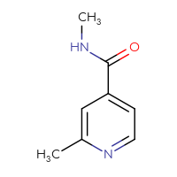 Chemical structure of N,2-dimethylpyridine-4-carboxamide - CSSB00014104116
