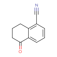 Chemical structure of 5-oxo-5,6,7,8-tetrahydronaphthalene-1-carbonitrile - CSSB00000105179