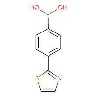 Chemical structure of [4-(1,3-thiazol-2-yl)phenyl]boronic acid - CSSB00010979503