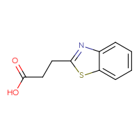 Chemical structure of 3-(1,3-benzothiazol-2-yl)propanoic acid - CSSB00000182949