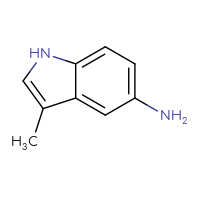 Chemical structure of 3-methyl-1H-indol-5-amine - CSSB00000130793