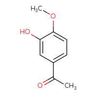 Chemical structure of 1-(3-hydroxy-4-methoxyphenyl)ethan-1-one - CSSB00000732934