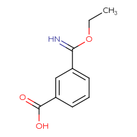 Chemical structure of 3-(ethoxymethanimidoyl)benzoic acid - CSSB00000092973