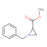 Chemical structure of methyl 1-benzylaziridine-2-carboxylate - CSSB00020601094