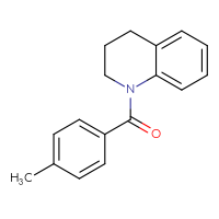Chemical structure of 1-(4-methylbenzoyl)-1,2,3,4-tetrahydroquinoline - CSSB00046147148