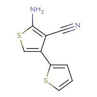 Chemical structure of 5'-amino-[2,3'-bithiophene]-4'-carbonitrile - CSSB00015266233