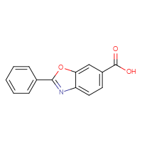 Chemical structure of 2-phenyl-1,3-benzoxazole-6-carboxylic acid - CSSB00000724307