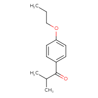 Chemical structure of 2-methyl-1-(4-propoxyphenyl)propan-1-one - CSSB00011755122