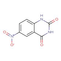 Chemical structure of 6-nitro-1,2,3,4-tetrahydroquinazoline-2,4-dione - CSSB00012339615