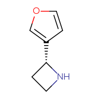 Chemical structure of (2R)-2-(furan-3-yl)azetidine - CSSB00016023112