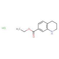 Chemical structure of ethyl 1,2,3,4-tetrahydroquinoline-7-carboxylate hydrochloride - CSSB20963517119