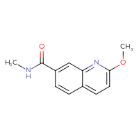Chemical structure of 2-methoxy-N-methylquinoline-7-carboxamide - CSSB15027970997
