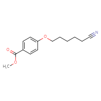 Chemical structure of methyl 4-[(5-cyanopentyl)oxy]benzoate - CSSB00038519008