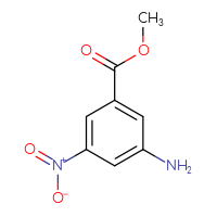 Chemical structure of methyl 3-amino-5-nitrobenzoate - CSSB00000756143