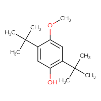 Chemical structure of 2,5-di-tert-butyl-4-methoxyphenol - CSSB00016997893