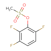 Chemical structure of 2,3,6-trifluorophenyl methanesulfonate - CSSB14990732640