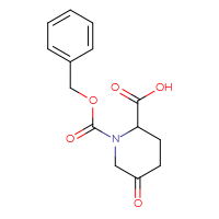 Chemical structure of 1-[(benzyloxy)carbonyl]-5-oxopiperidine-2-carboxylic acid - CSSB00010961422