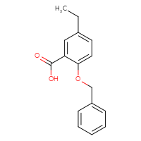 Chemical structure of 2-(benzyloxy)-5-ethylbenzoic acid - CSSB03551724147