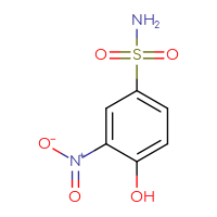 Chemical structure of 4-hydroxy-3-nitrobenzene-1-sulfonamide - CSSB00000164565