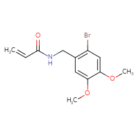 Chemical structure of N-[(2-bromo-4,5-dimethoxyphenyl)methyl]prop-2-enamide - CSSB01999499837