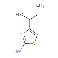 Chemical structure of 4-(butan-2-yl)-1,3-thiazol-2-amine - CSSB00000750947