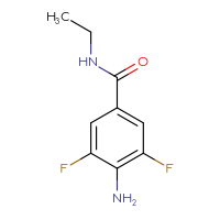 Chemical structure of 4-amino-N-ethyl-3,5-difluorobenzamide - CSSB00011822651