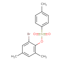 Chemical structure of 2-bromo-4,6-dimethylphenyl 4-methylbenzene-1-sulfonate - CSSB09893486288