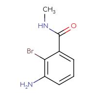 Chemical structure of 3-amino-2-bromo-N-methylbenzamide - CSSB00000730929