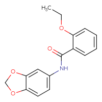 Chemical structure of N-(2H-1,3-benzodioxol-5-yl)-2-ethoxybenzamide - CSSB00046147256