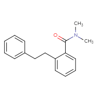 Chemical structure of N,N-dimethyl-2-(2-phenylethyl)benzamide - CSSB00025856995