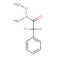 Chemical structure of 2,2-difluoro-N-methoxy-N-methyl-2-phenylacetamide - CSSB00015205190