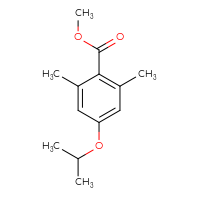Chemical structure of methyl 2,6-dimethyl-4-(propan-2-yloxy)benzoate - CSSB00054848926
