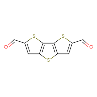 Chemical structure of 3,7,11-trithiatricyclo[6.3.0.0²,⁶]undeca-1(8),2(6),4,9-tetraene-4,10-dicarbaldehyde - CSSB00010236440