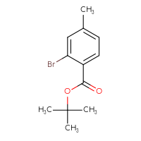 Chemical structure of tert-butyl 2-bromo-4-methylbenzoate - CSSB00013046764