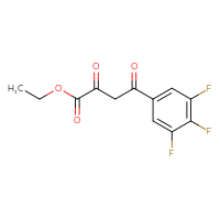 Chemical structure of ethyl 2,4-dioxo-4-(3,4,5-trifluorophenyl)butanoate - CSSB02226666802