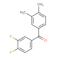 Chemical structure of (3,4-difluorophenyl)(3,4-dimethylphenyl)methanone - CSSB00000768981