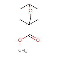 Chemical structure of methyl 2-oxabicyclo[2.2.2]octane-4-carboxylate - CSSB02126351904