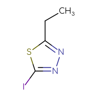 Chemical structure of 2-ethyl-5-iodo-1,3,4-thiadiazole - CSSB00011859002