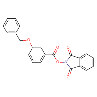 Chemical structure of 1,3-dioxo-2,3-dihydro-1H-isoindol-2-yl 3-(benzyloxy)benzoate - CSSB00133015983