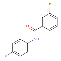 Chemical structure of N-(4-bromophenyl)-3-fluorobenzamide - CSSB00000249681