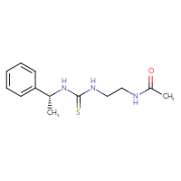 Chemical structure of N-[2-({[(1R)-1-phenylethyl]carbamothioyl}amino)ethyl]acetamide - CSSB21432480422