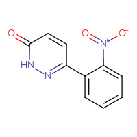 Chemical structure of 6-(2-nitrophenyl)-2,3-dihydropyridazin-3-one - CSSB00000352827