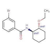 Chemical structure of rac-3-bromo-N-[(1R,2R)-2-ethoxycyclohexyl]benzamide - CSSB02209610617