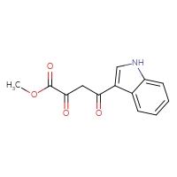 Chemical structure of methyl 4-(1H-indol-3-yl)-2,4-dioxobutanoate - CSSB00015183675