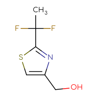 Chemical structure of [2-(1,1-difluoroethyl)-1,3-thiazol-4-yl]methanol - CSSB00135337952