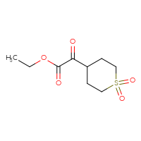 Chemical structure of ethyl 2-(1,1-dioxo-1λ⁶-thian-4-yl)-2-oxoacetate - CSSB00018501712